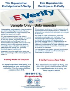 This organization participates in E-Verify