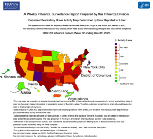 CDC Flu map